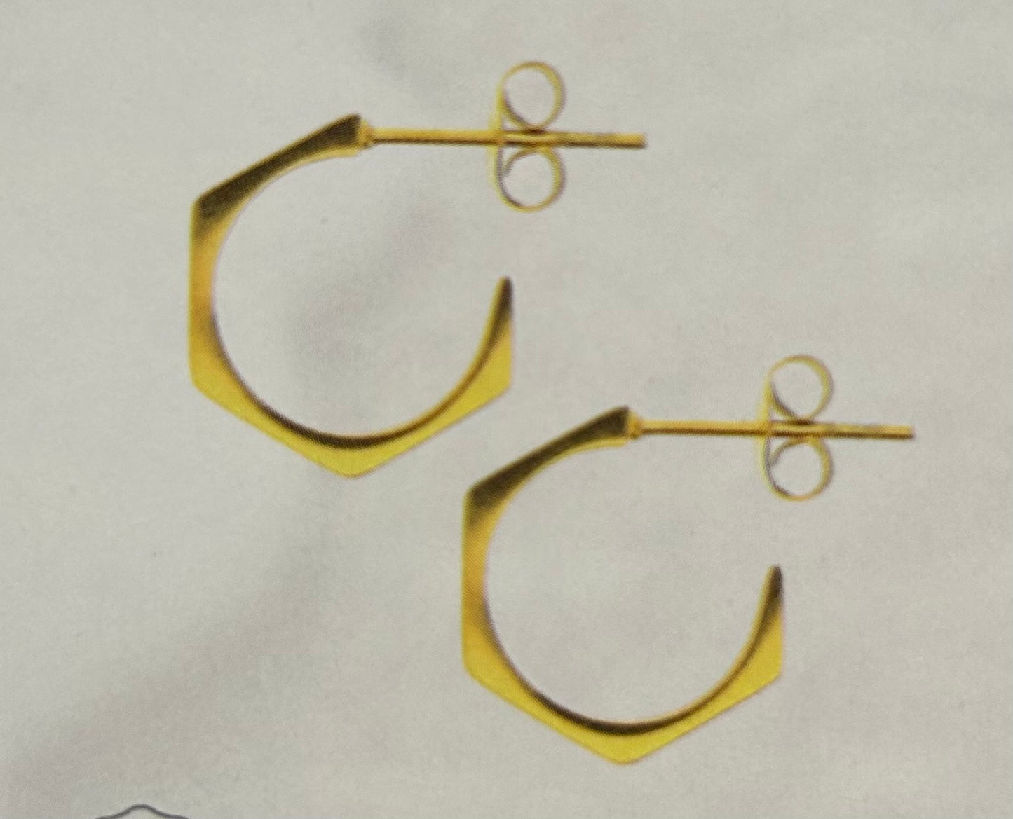 Lotus Waterproof Gold Earrings
