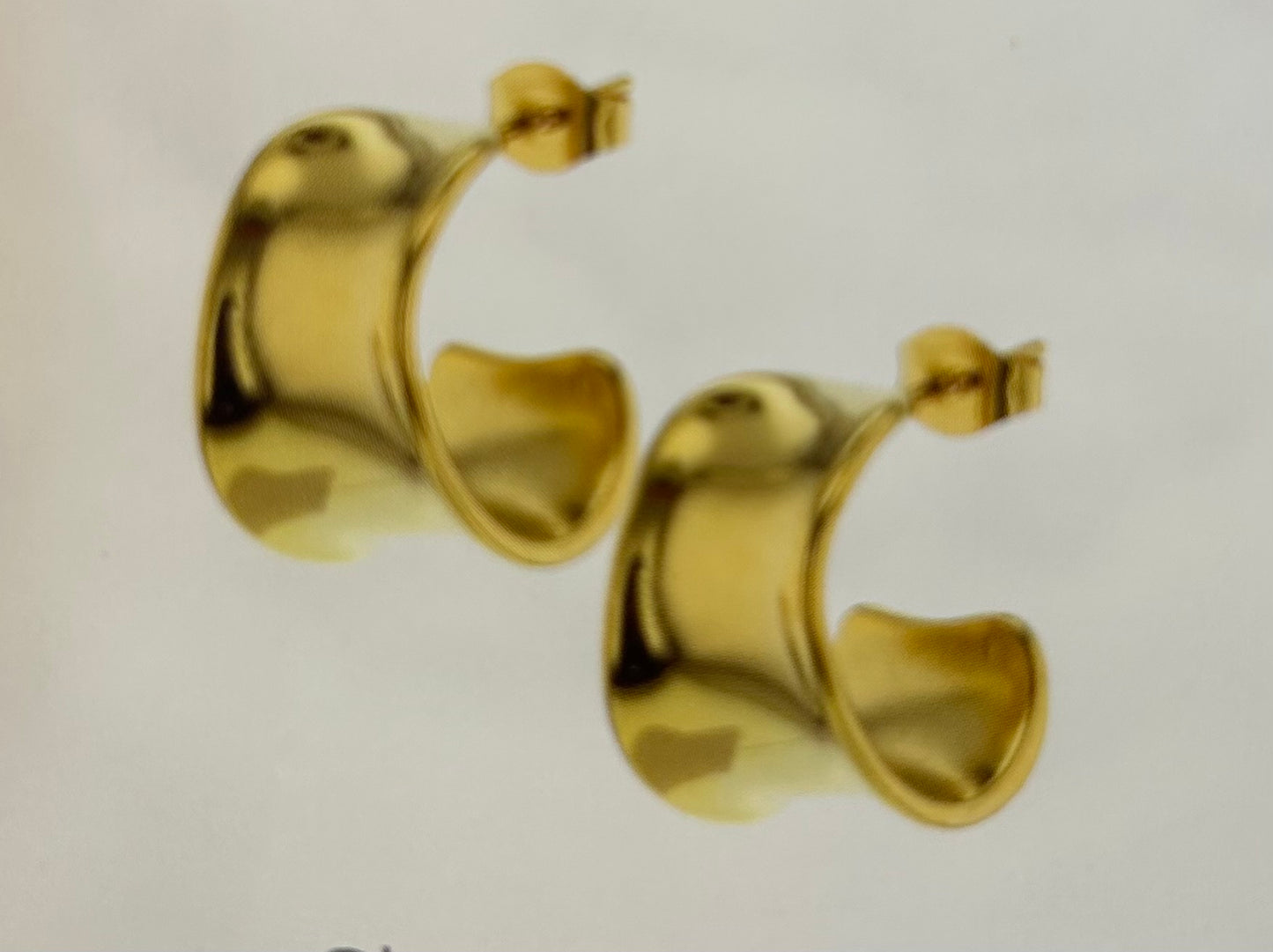 Lotus Waterproof Gold Earrings