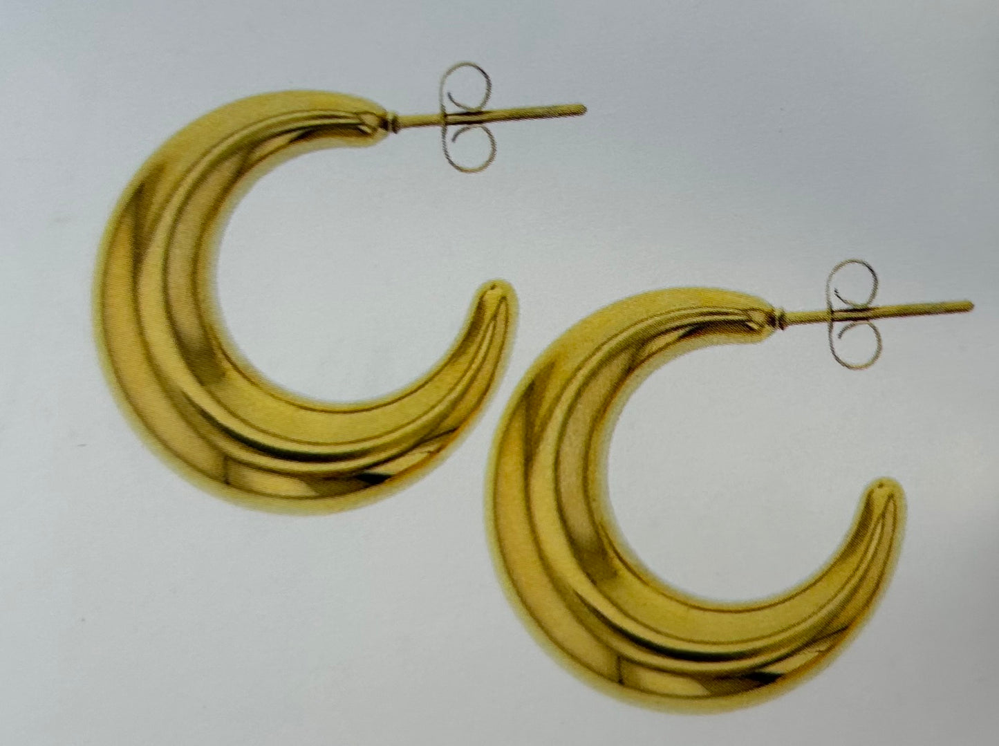 Lotus Waterproof Gold Earrings