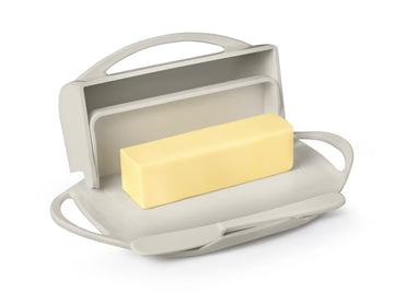Flip-Top Butter Dish w/ Butter Knife