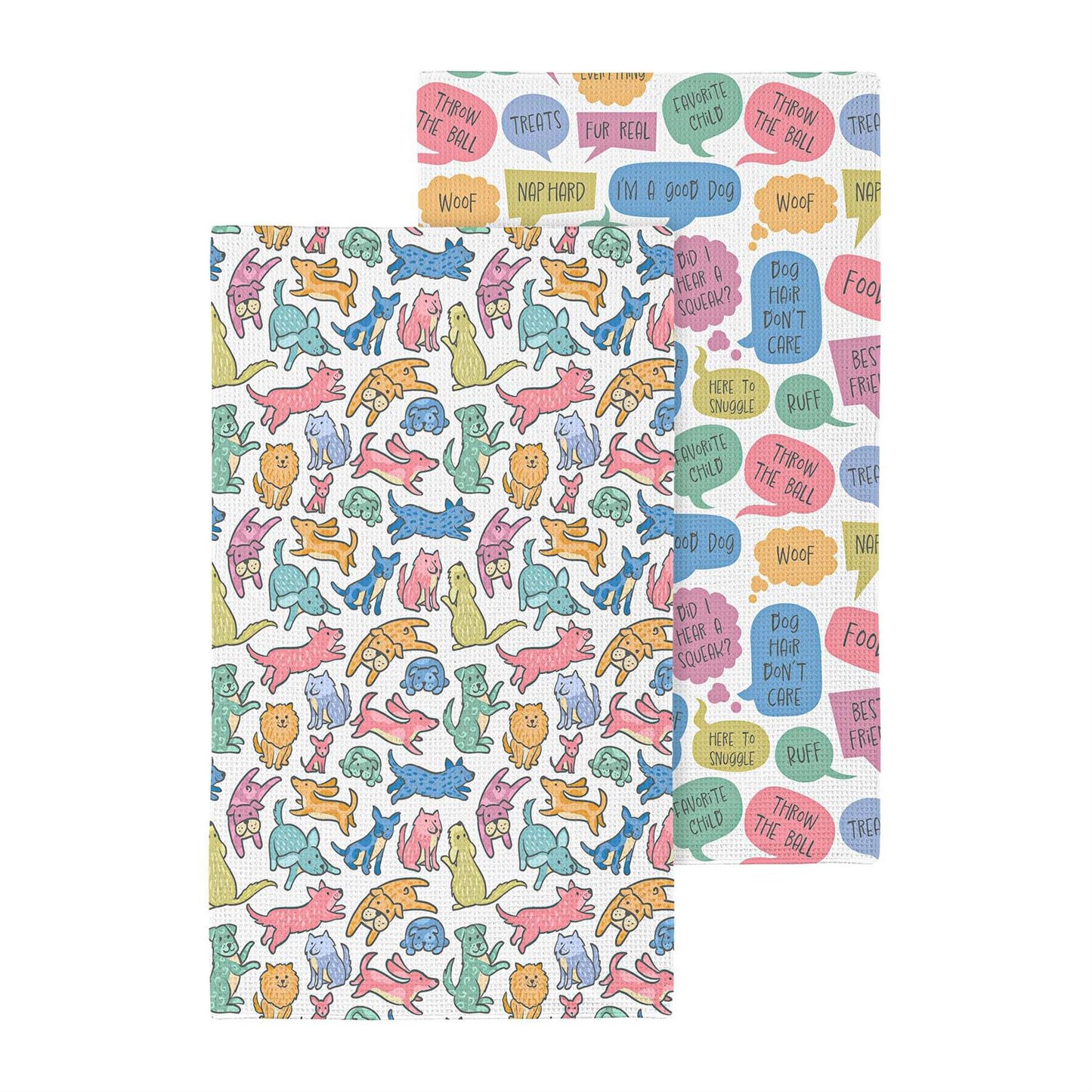 Pet Central Dog Thoughts Kitchen Towel Quick Dry, 30"x18"