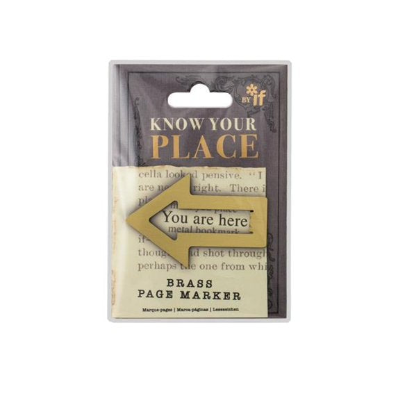 Know Your Place - Brass Page Marker