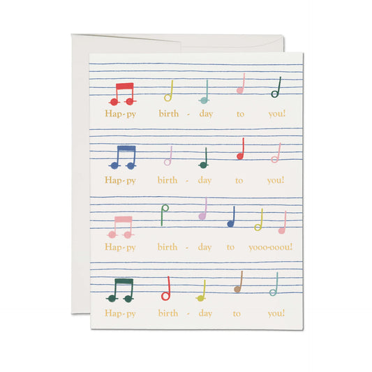 Birthday Song Greeting Card