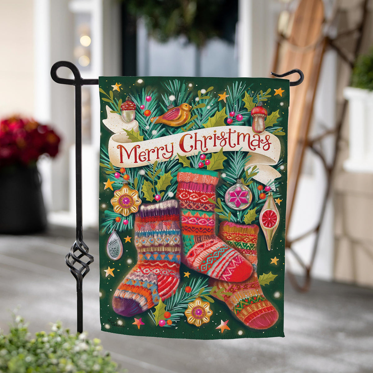 Christmas Garden Flags