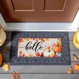 Hello Fall Pumpkin & Leaves Sassafras Switch Mat