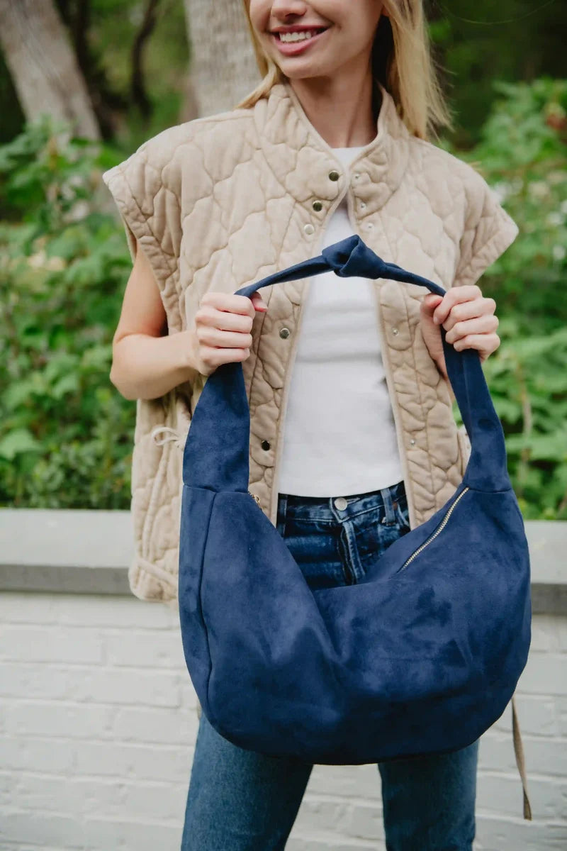 Suede Tote Bag