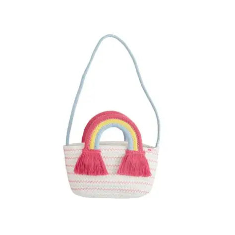 Rainbow Cotton Rope Purse