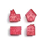 Holiday Village Cookie Cutters, Set of 4