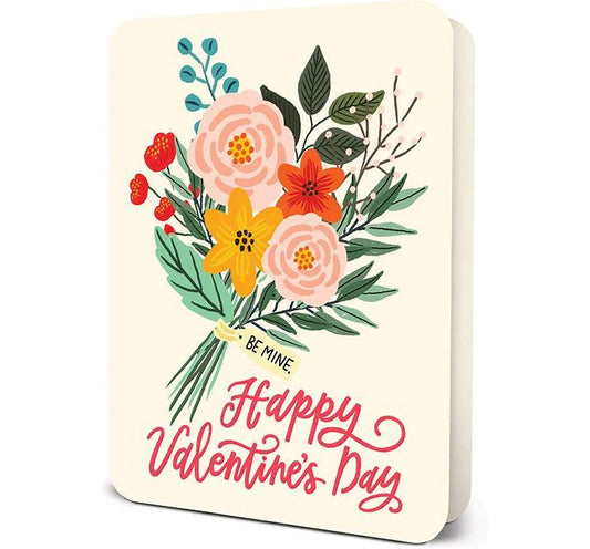 Valentines Day Bouquet Deluxe Greeting Card