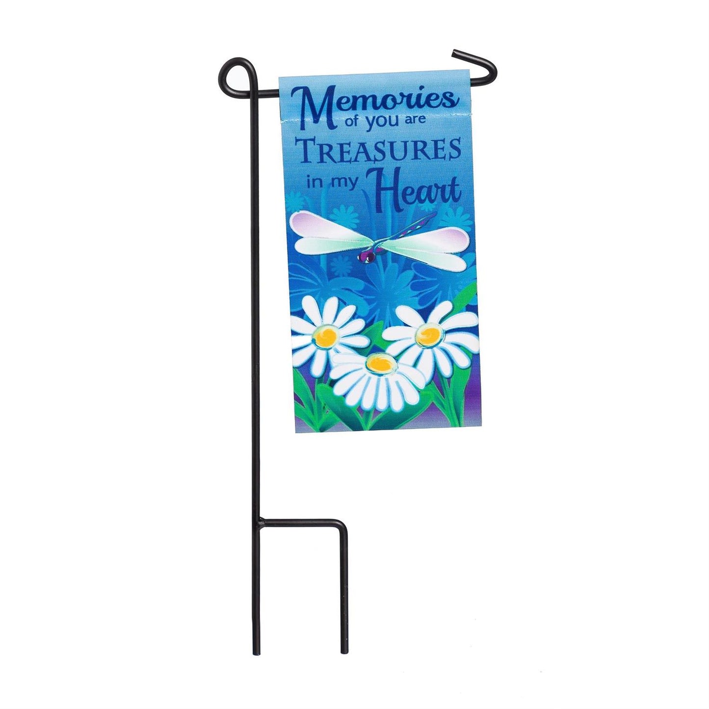 Memorial Sentiment Mini Flag