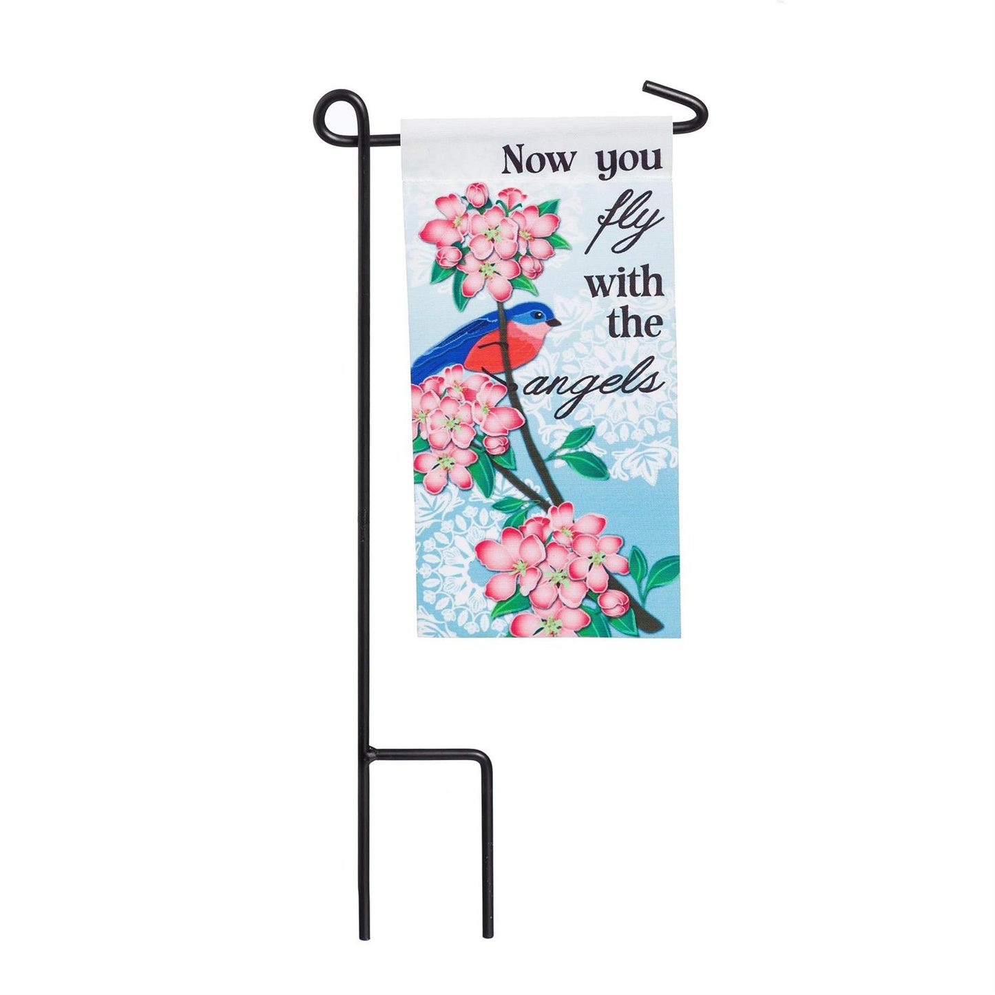 Memorial Sentiment Mini Flag