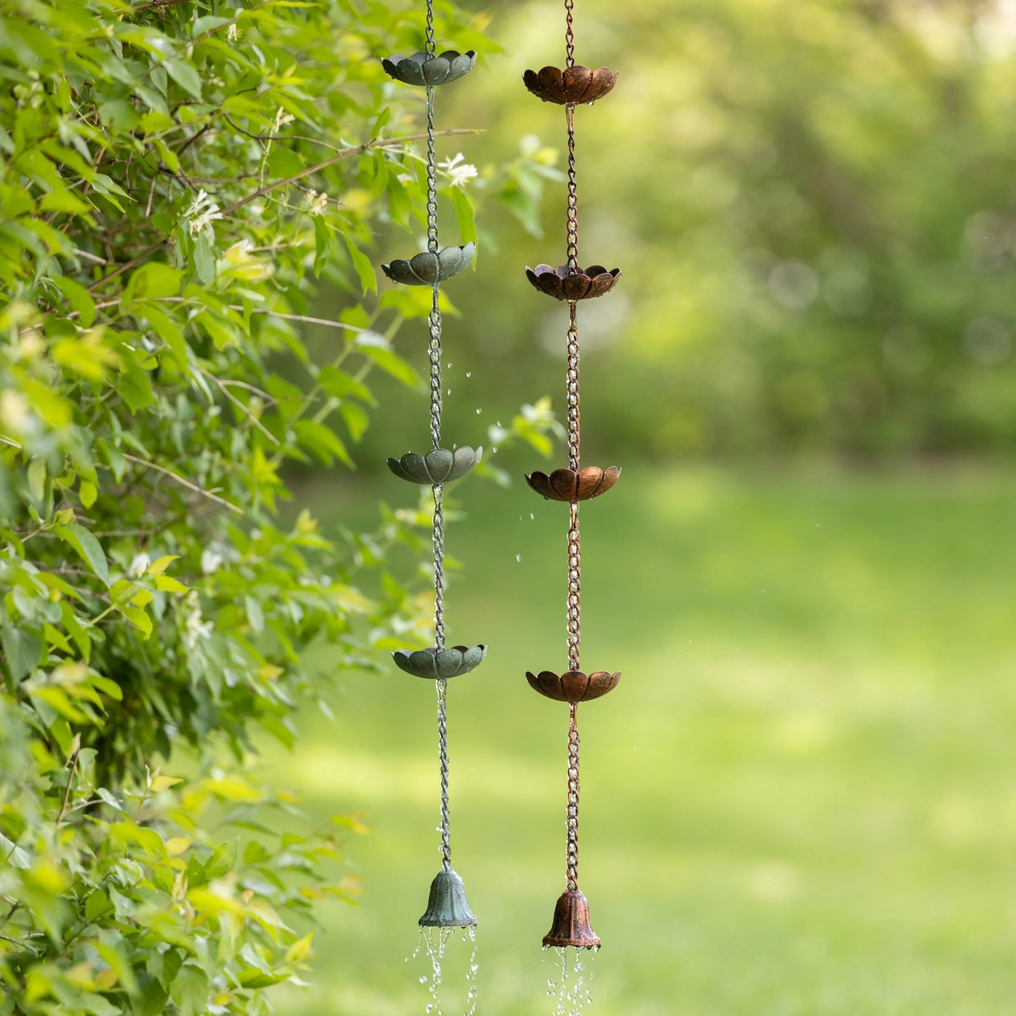 Metal Flower Rain Chain