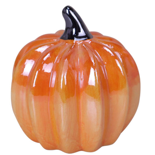 Pearlized Ceramic Harvest Pumpkins