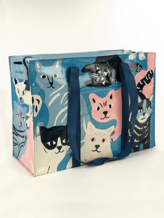 Blue Q Zipper Shoulder Tote