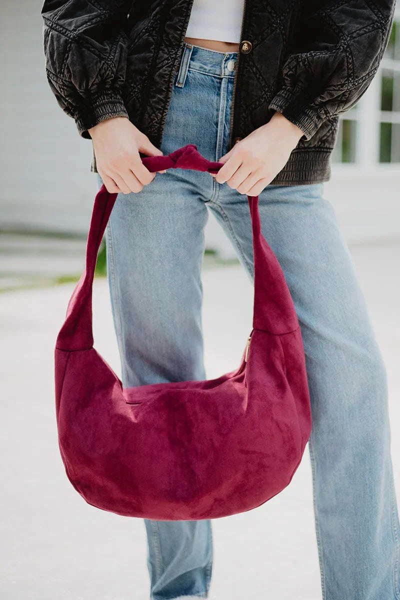 Suede Tote Bag