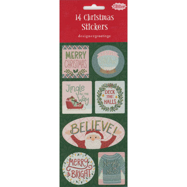 Christmas Stickers 14 Ct