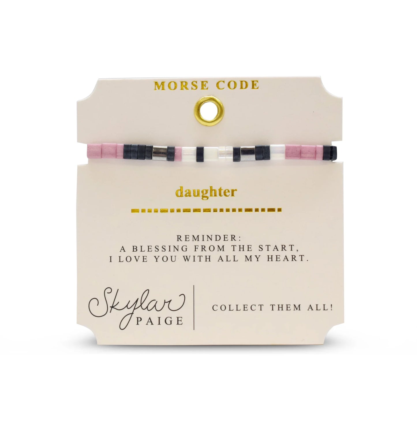 Morse Code Beaded Bracelets