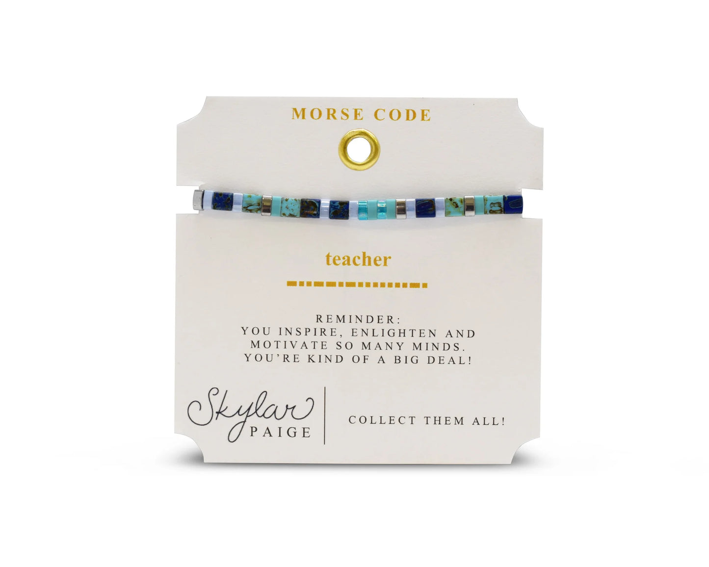 Morse Code Beaded Bracelets