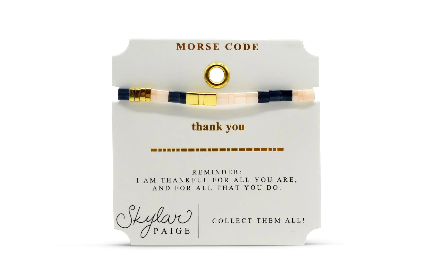Morse Code Beaded Bracelets