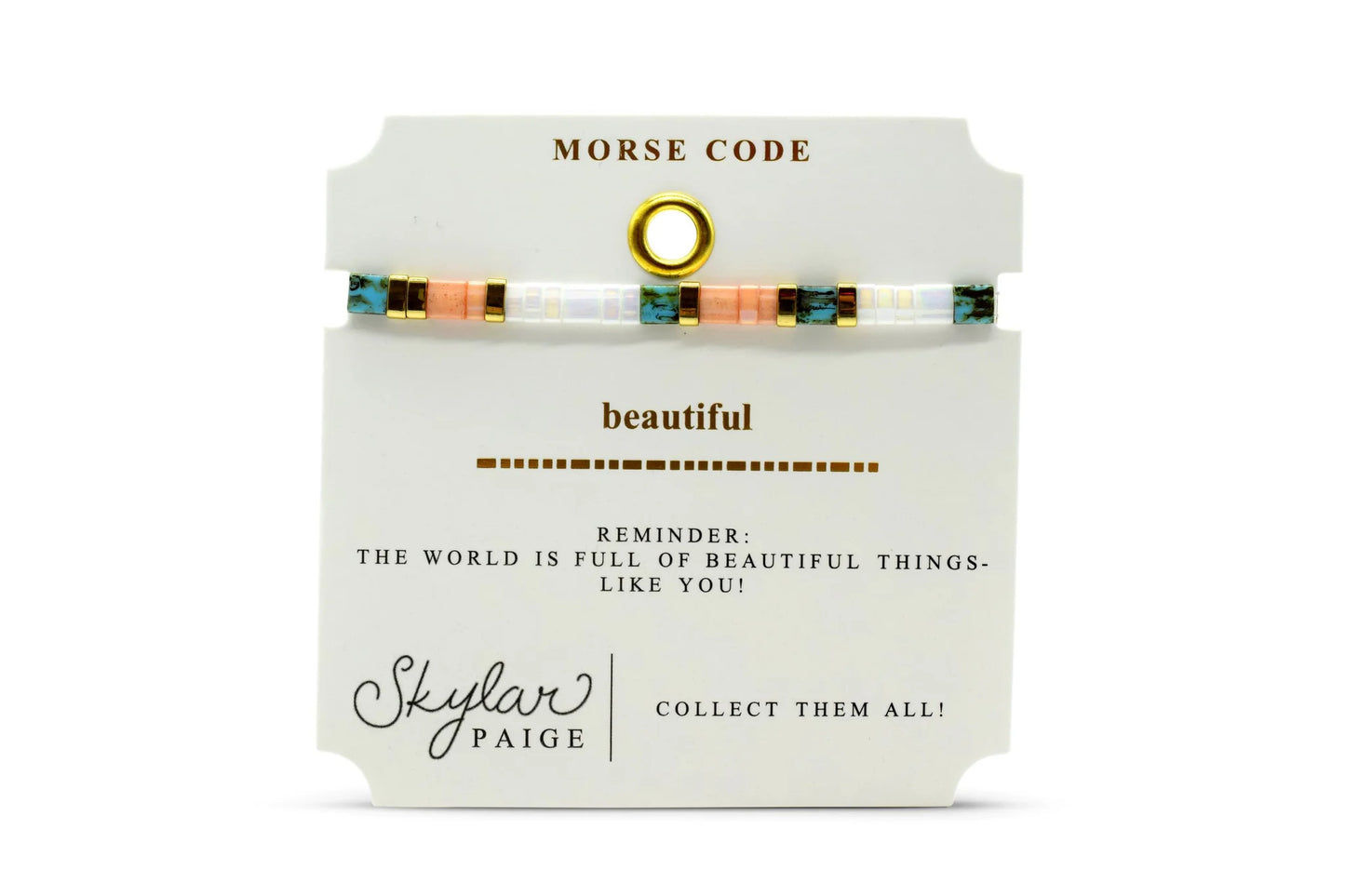 Morse Code Beaded Bracelets