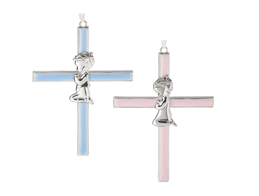 Praying Child Metal Cross