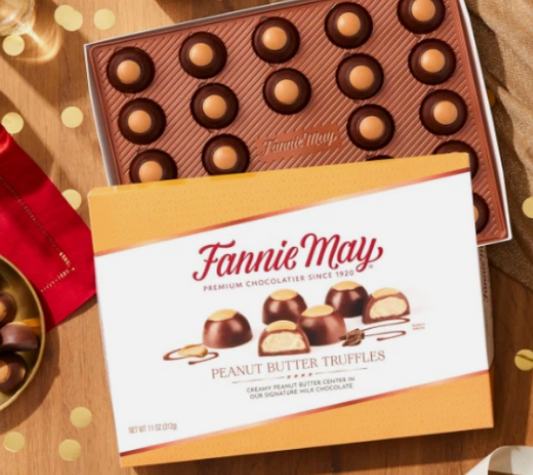 Fannie May Peanut Butter Truffles 7.34 oz Box
