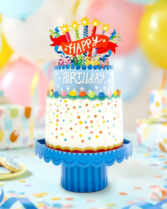 Confetti Birthday Cake Pop-up Card