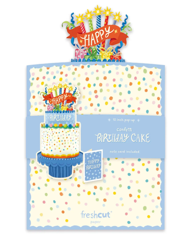 Confetti Birthday Cake Pop-up Card