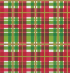 Red and Green Plaid Tissue Paper