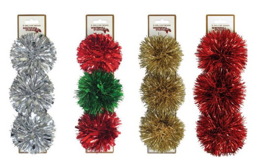 3 Count Firework Bows 5"