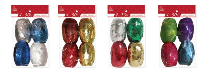 4 Pack 200Ft Curling Ribbon Egg