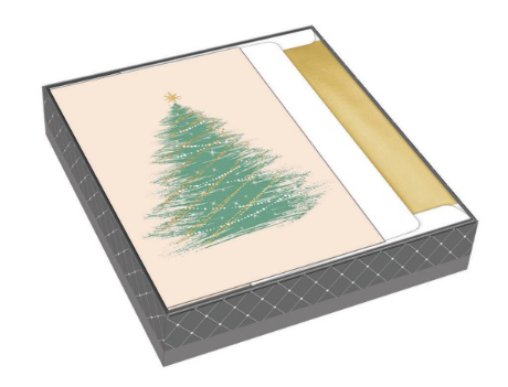 Elegant Embossed Boxed Christmas Cards