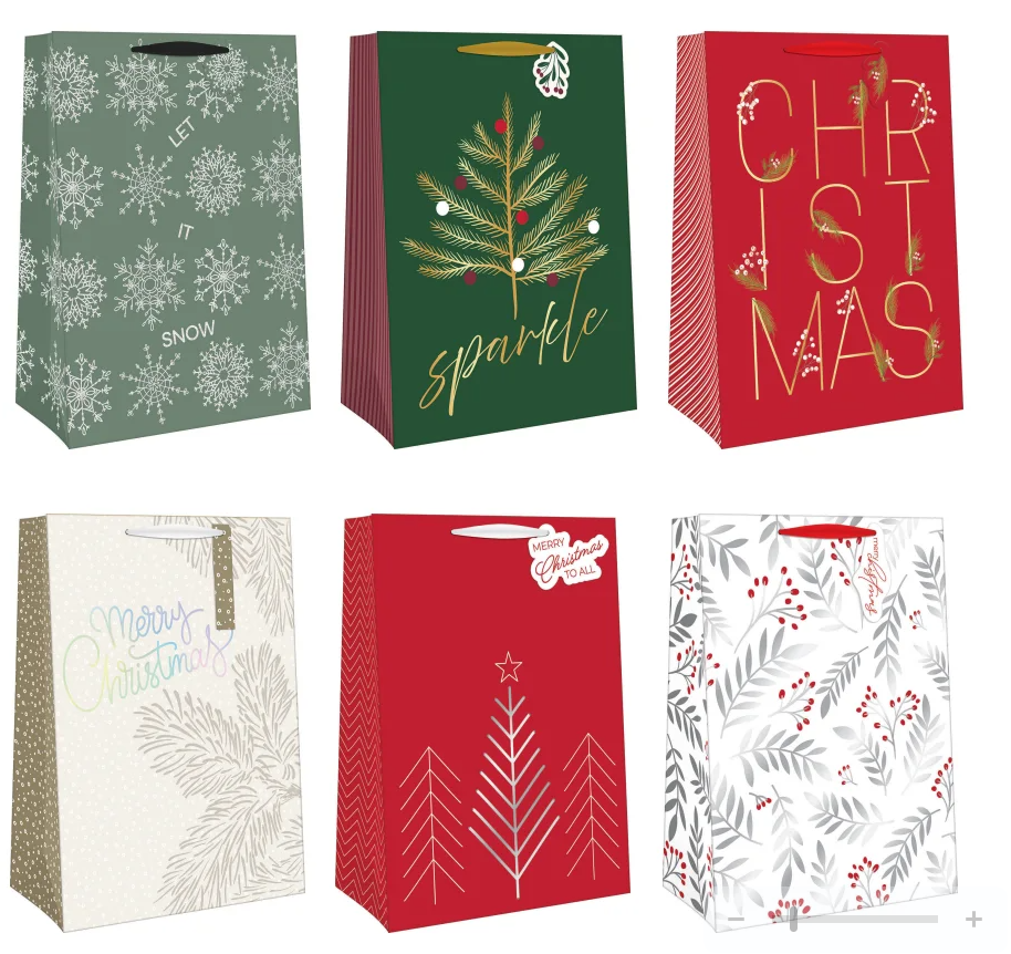 Jumbo Traditional Gift Bag, Asst