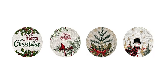 Christmas Cotton Braided Placemats