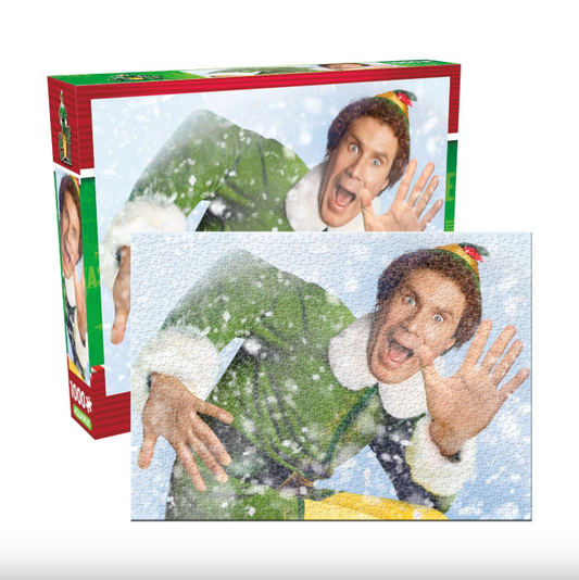 Elf 1000 Piece Glitter Snow Jigsaw Puzzle