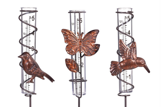 Pollinator Garden Rain Gauge Plant Pick