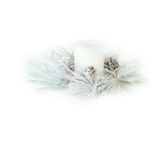 Long Needle Candle Ring 16"D