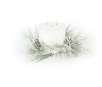 Long Needle Candle Ring 17"D