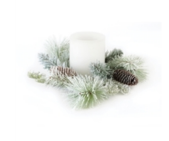 Mixed Pine Candle Ring 12"D