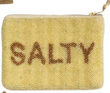 Beaded Cotton Zip Pouches