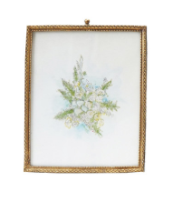Pewter & Glass Photo Frame with Art, 6 Styles
