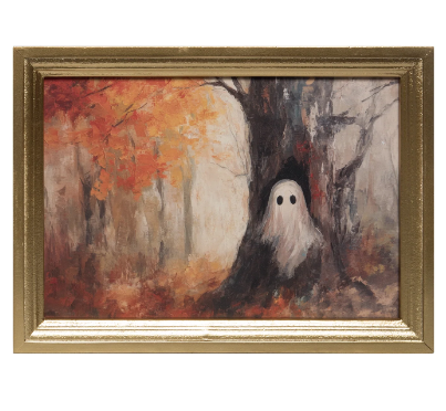 Harvest Scene Ghosts Wall Decor, Asst