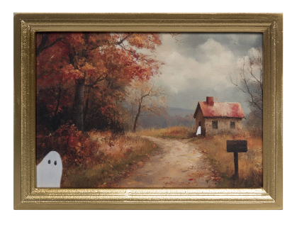 Harvest Scene Ghosts Wall Decor, Asst