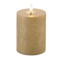 FIA Wick Gold Brushed Candle, Asst