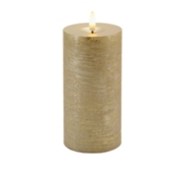 FIA Wick Gold Brushed Candle, Asst