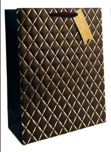 Medium Embossed Diamond Pattern Gift Bags