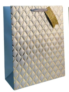 Medium Embossed Diamond Pattern Gift Bags