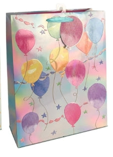 Medium Embossed Iridescent Birthday Gift Bag