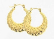 Lotus Waterproof Gold Earrings