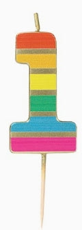 Rainbow Number Candle Starter Set